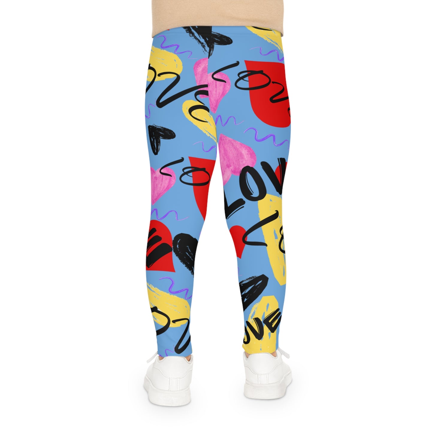 Heart Kids Leggings, Fun Activewear, Valentine’s Day Gift, Cute Everyday Wear, Comfortable Kids Fashion, Playful Legging Set