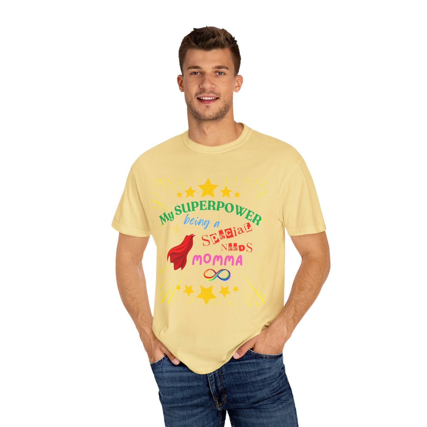 Momma Superpower Unisex T-Shirt - Support Special Needs, Autism, Neurodiversity