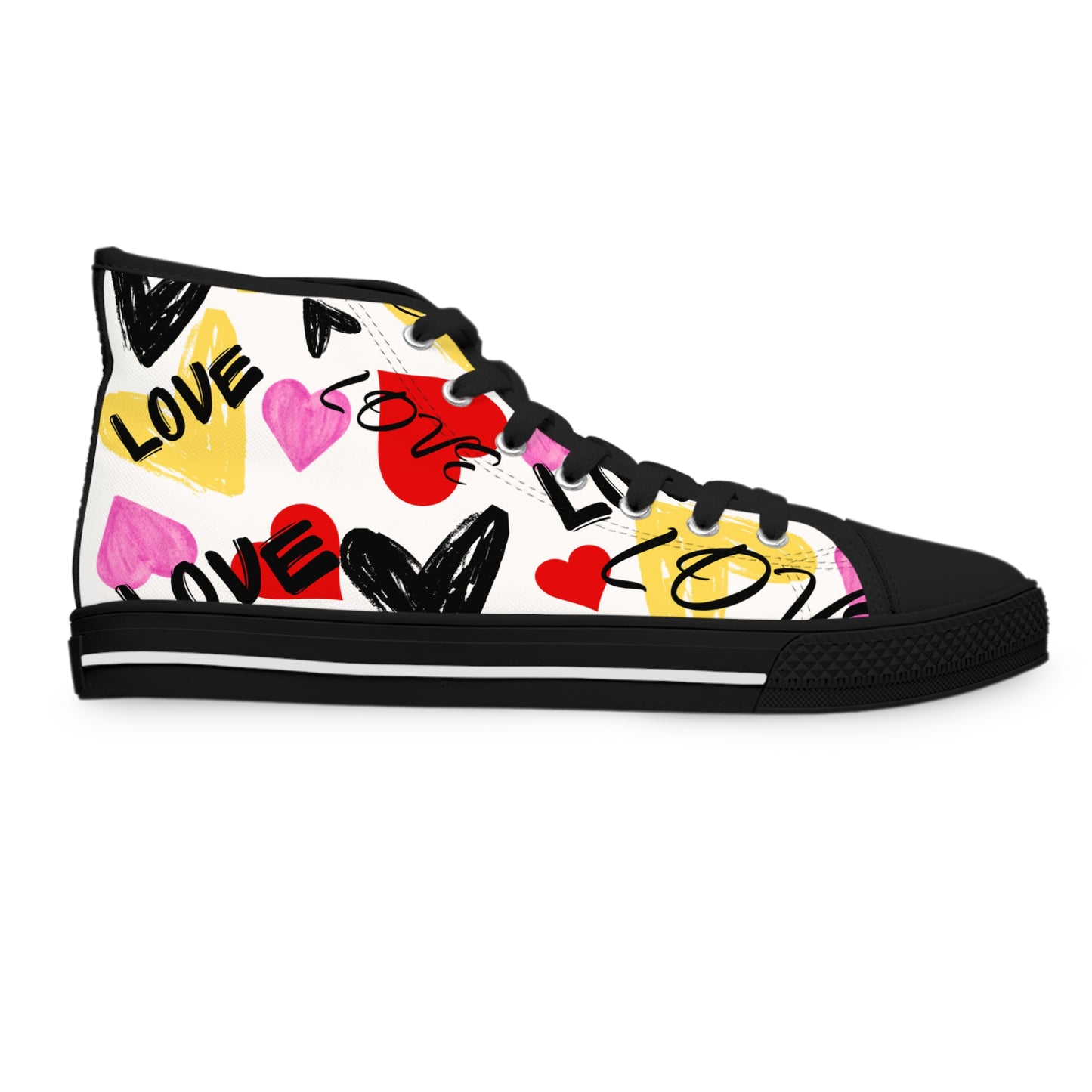 Heart Graffiti High Tops