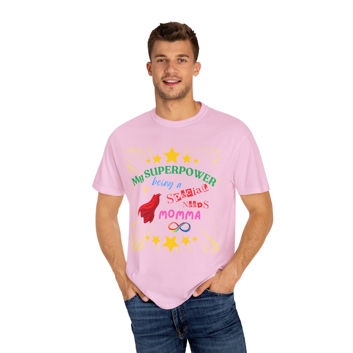 Momma Superpower Unisex T-Shirt - Support Special Needs, Autism, Neurodiversity