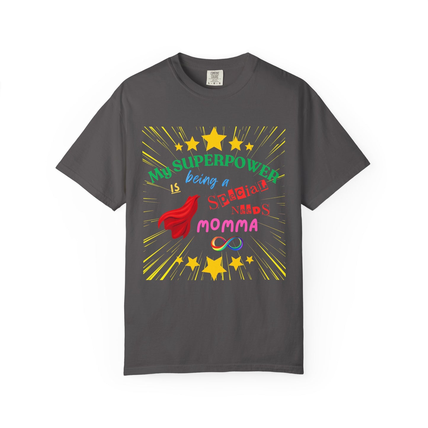Momma Superpower Unisex T-Shirt - Support Special Needs, Autism, Neurodiversity