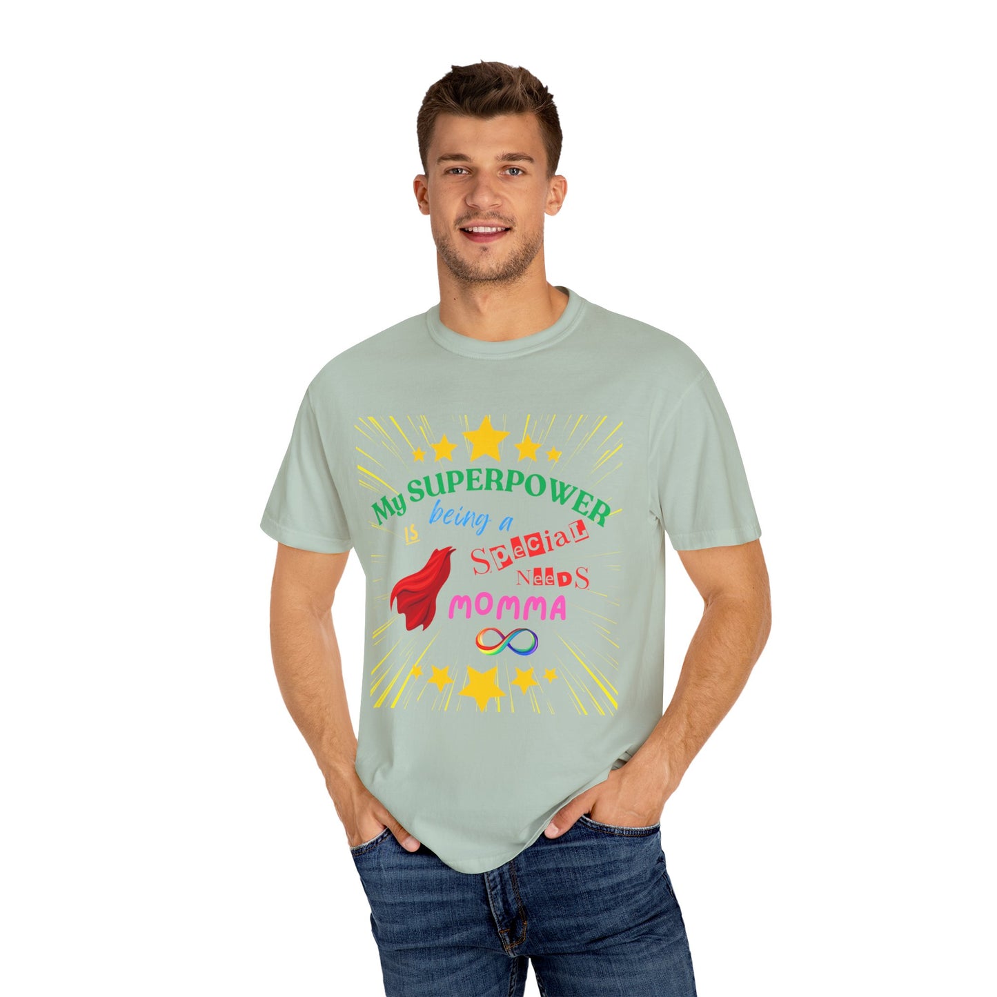 Momma Superpower Unisex T-Shirt - Support Special Needs, Autism, Neurodiversity