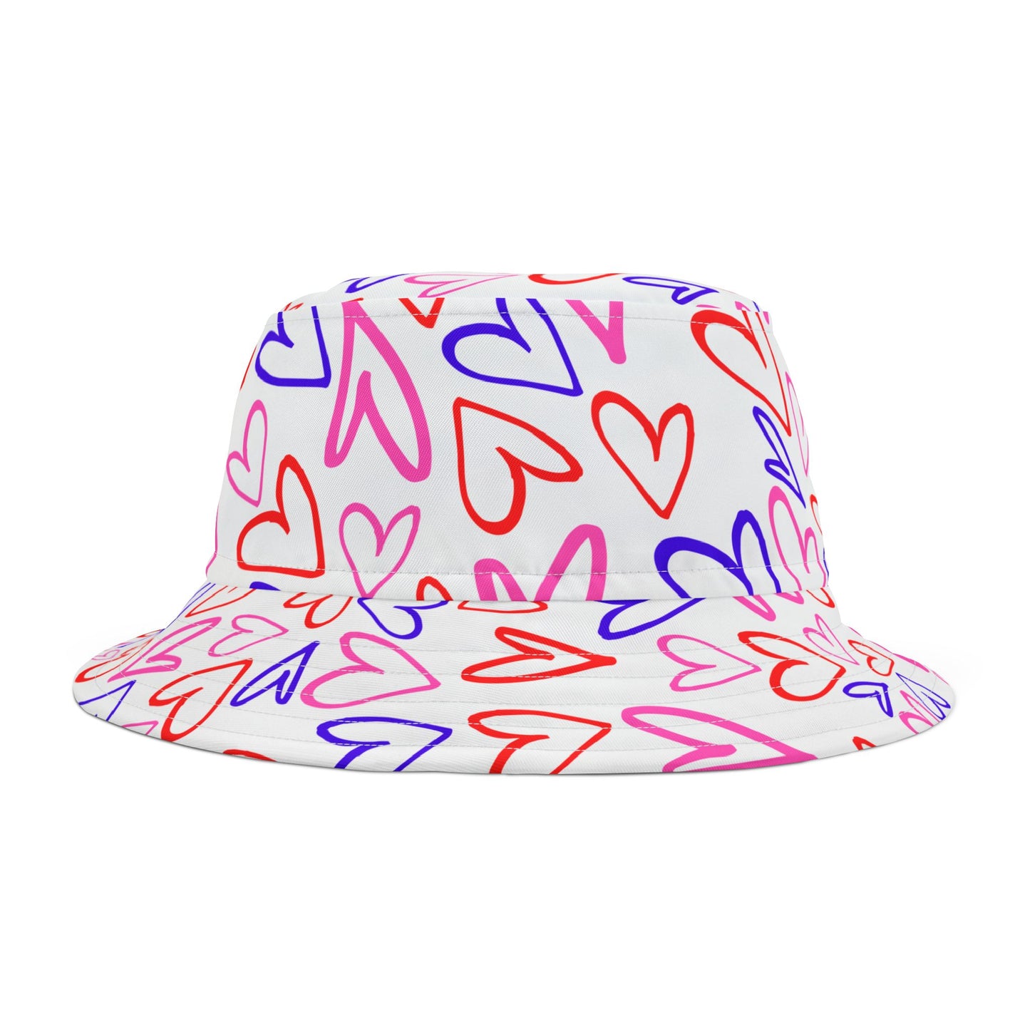 Bucket Hat - Heart Design Fun and Full of Love