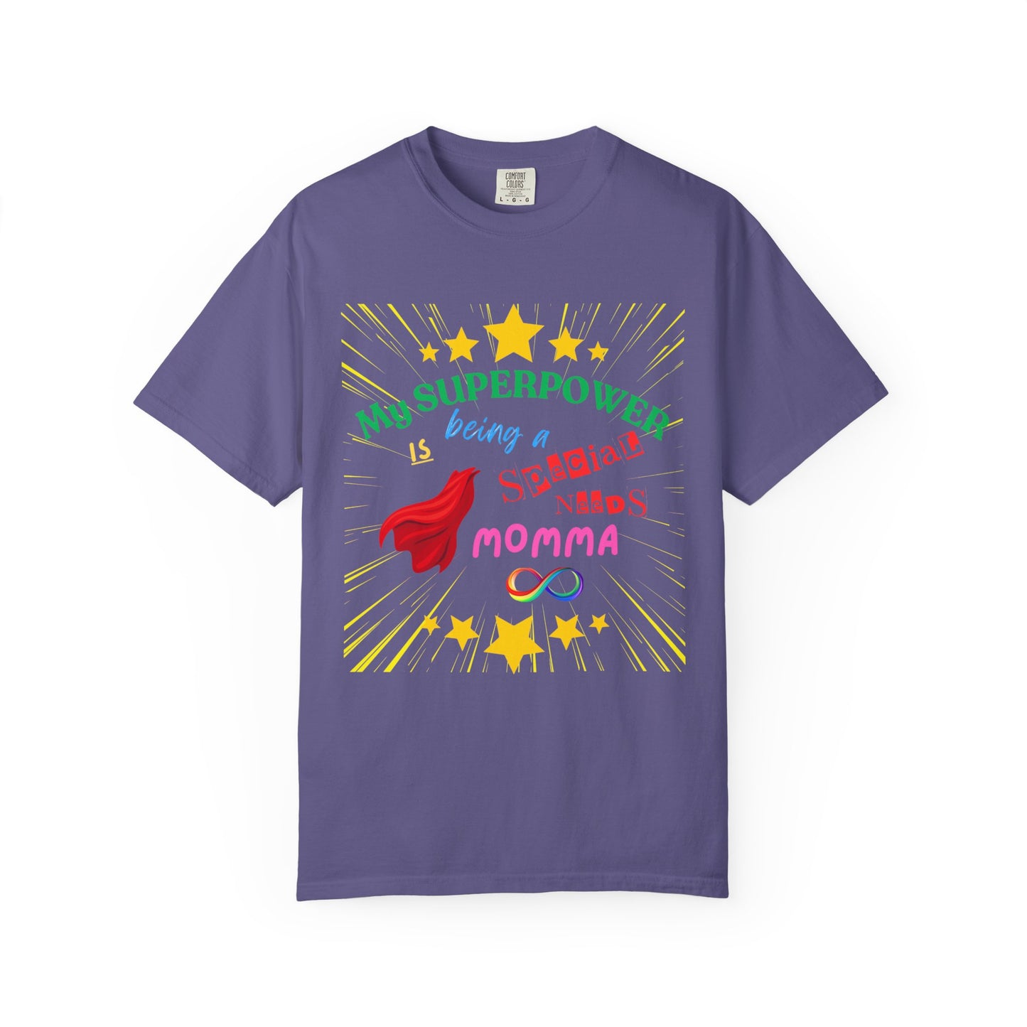 Momma Superpower Unisex T-Shirt - Support Special Needs, Autism, Neurodiversity