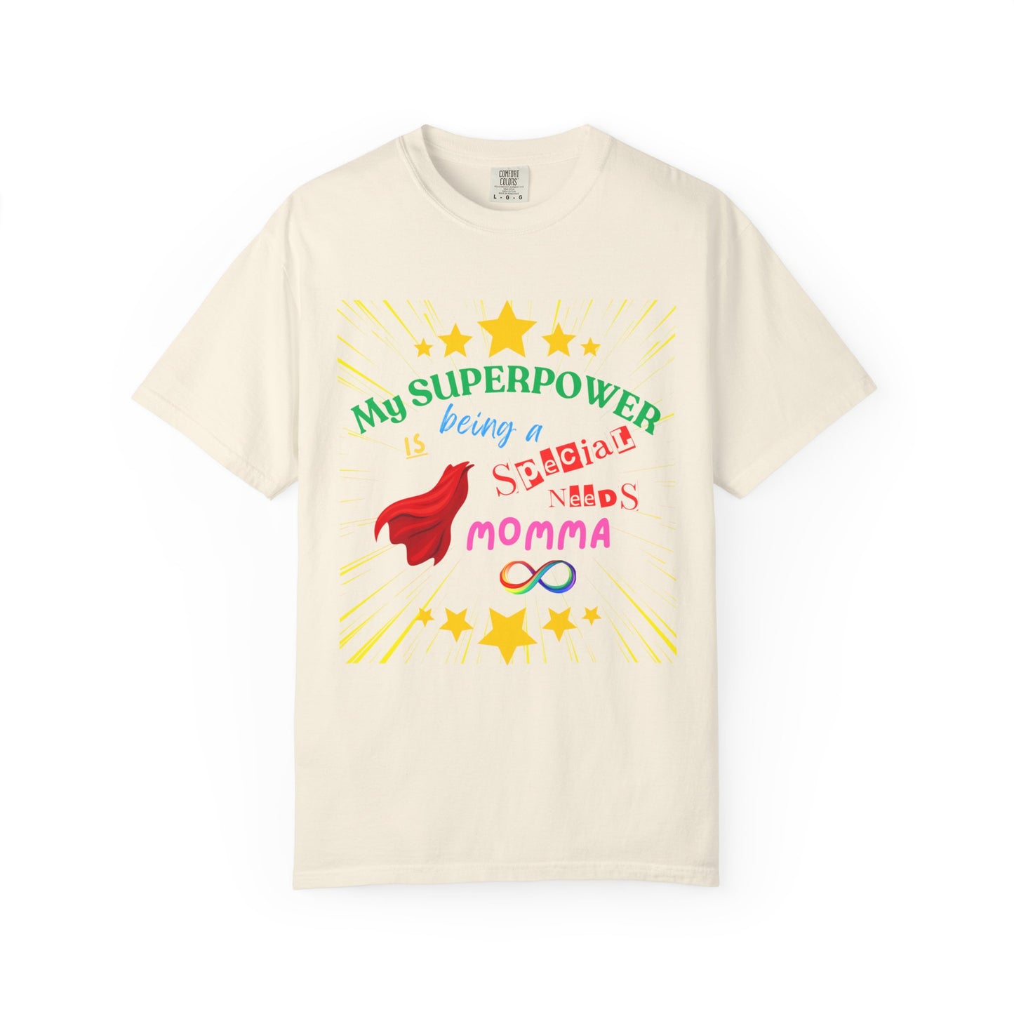Momma Superpower Unisex T-Shirt - Support Special Needs, Autism, Neurodiversity