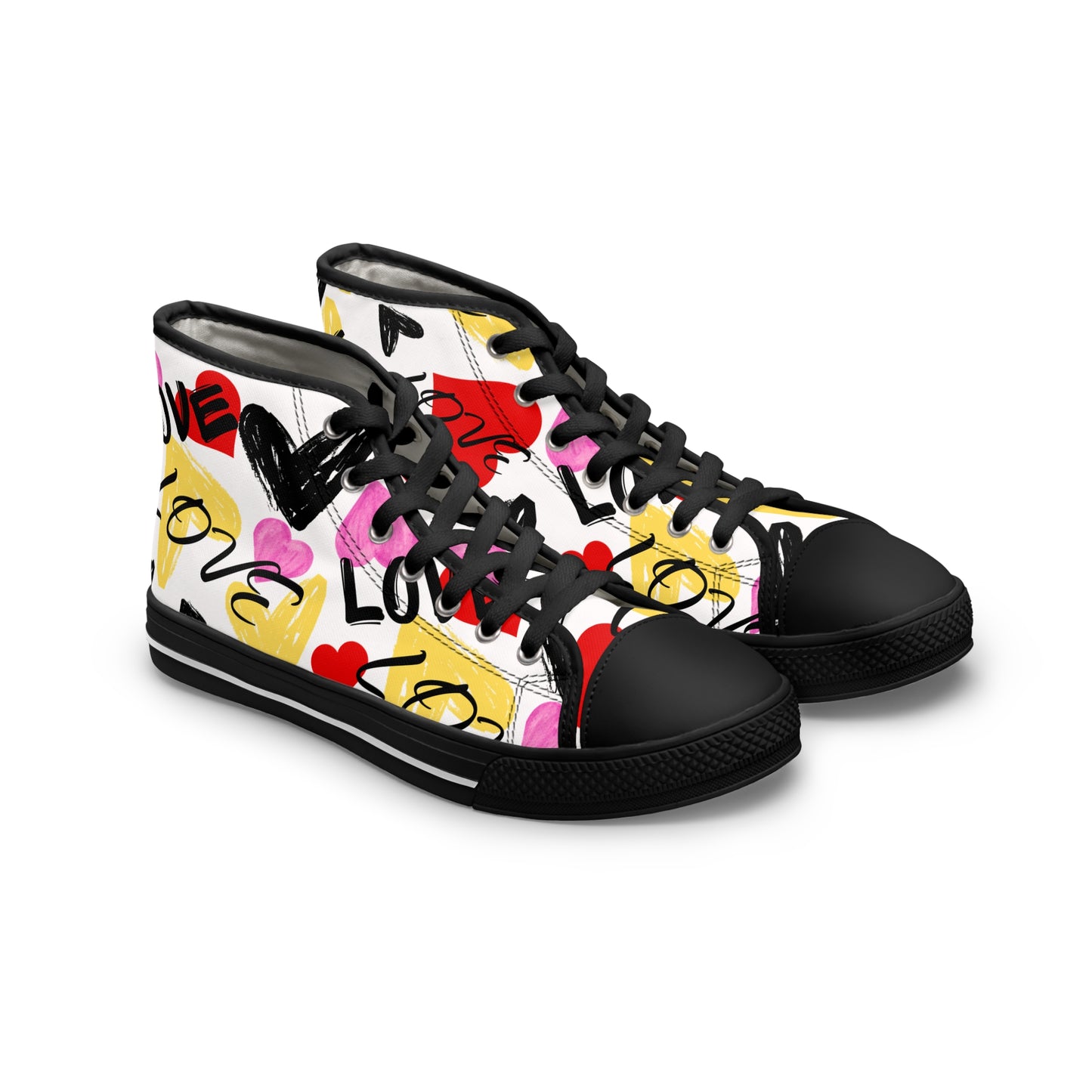 Heart Graffiti High Tops