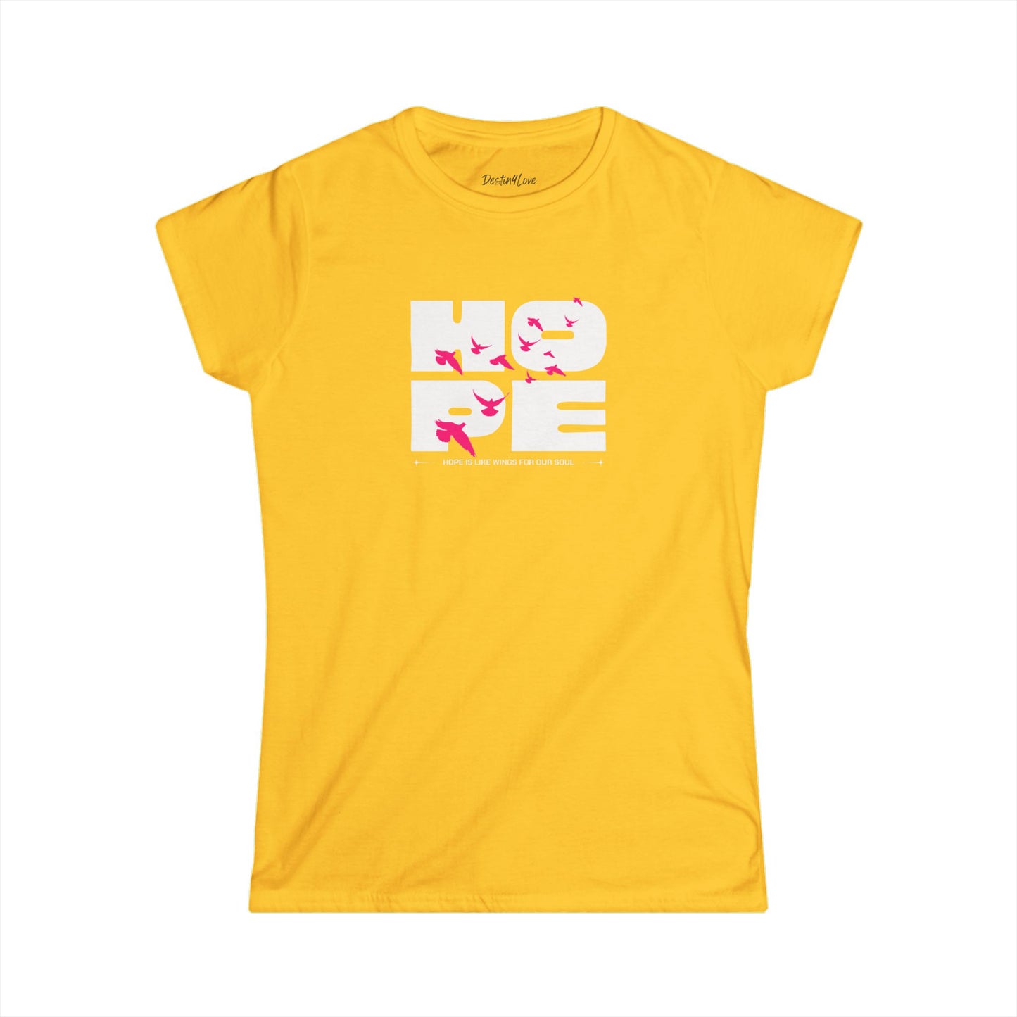 Hope-Themed Women's Softstyle Tee, Inspirational Shirt, Gift for Her, Casual Wear, Motivational Fashion