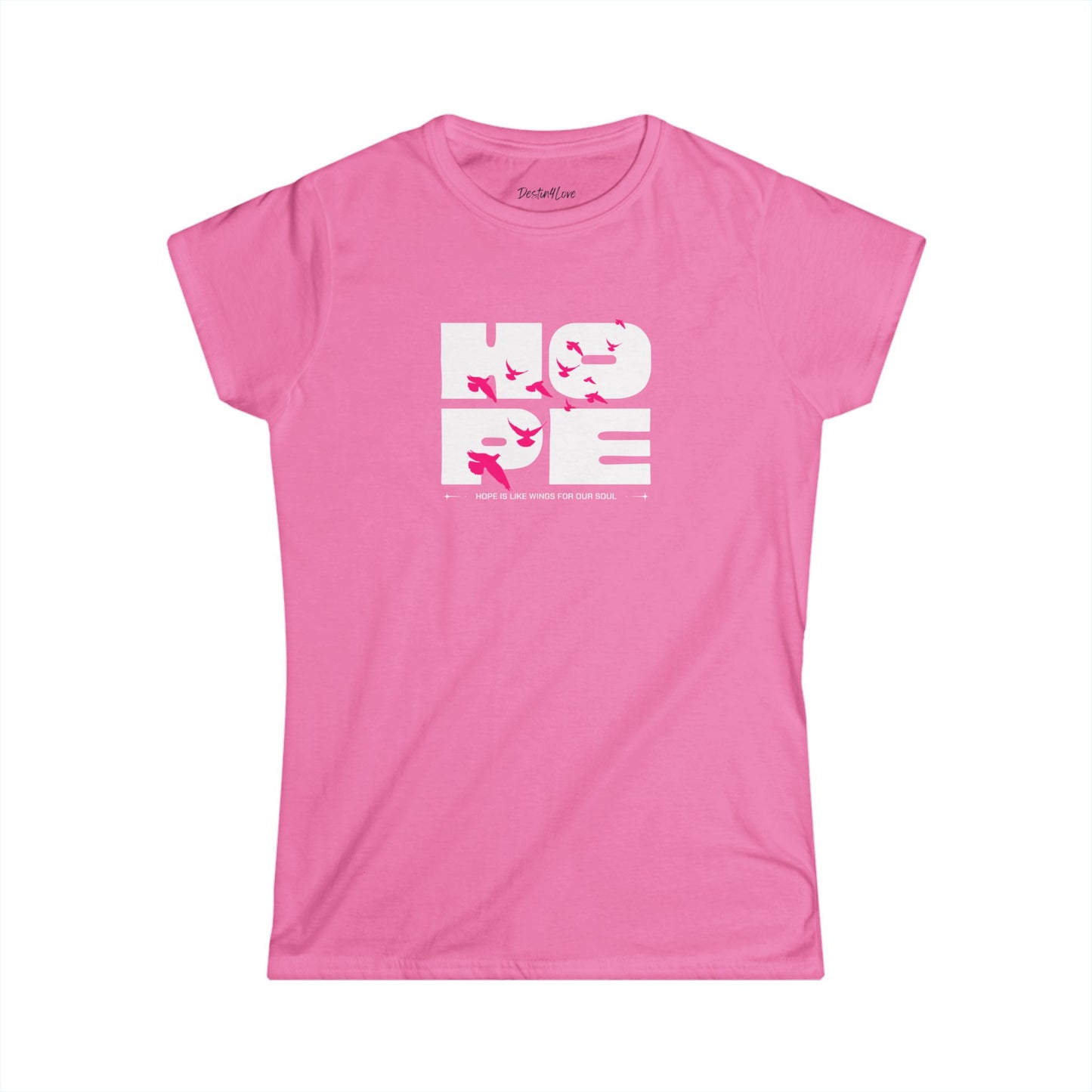 Hope-Themed Women's Softstyle Tee, Inspirational Shirt, Gift for Her, Casual Wear, Motivational Fashion