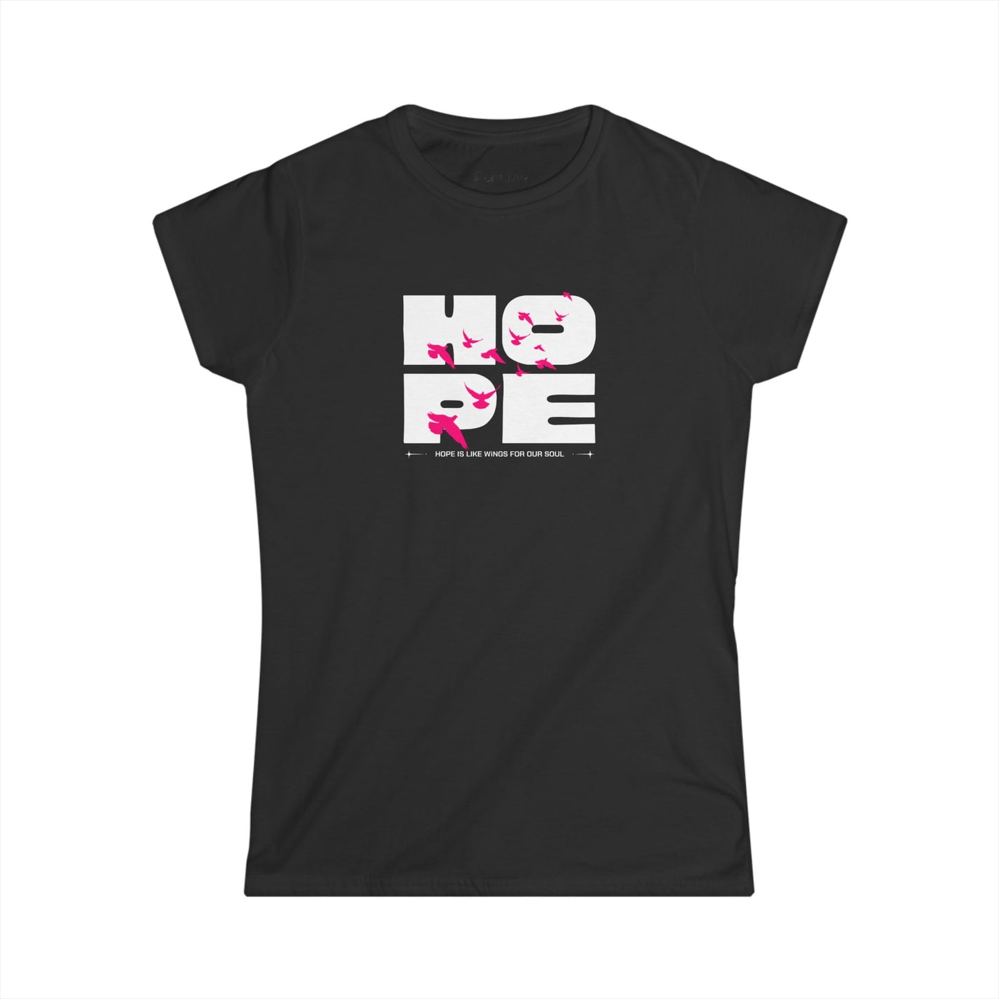 Hope-Themed Women's Softstyle Tee, Inspirational Shirt, Gift for Her, Casual Wear, Motivational Fashion