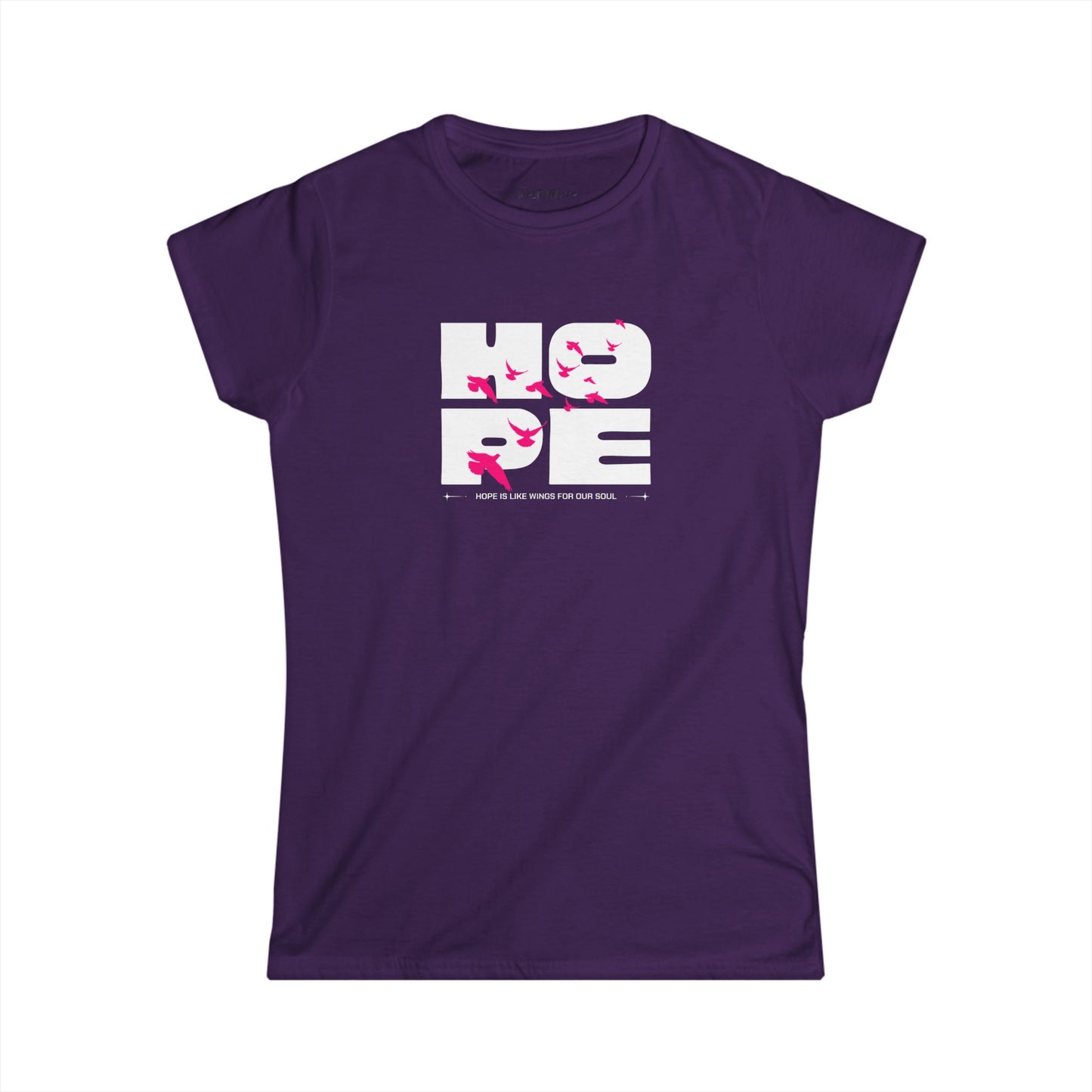 Hope-Themed Women's Softstyle Tee, Inspirational Shirt, Gift for Her, Casual Wear, Motivational Fashion