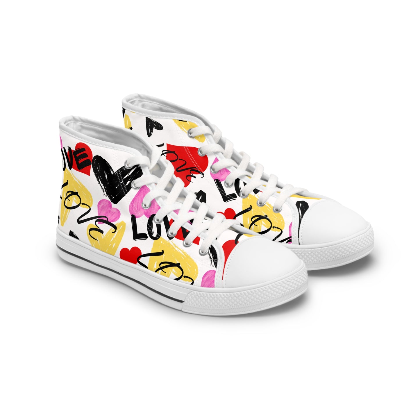 Heart Graffiti High Tops