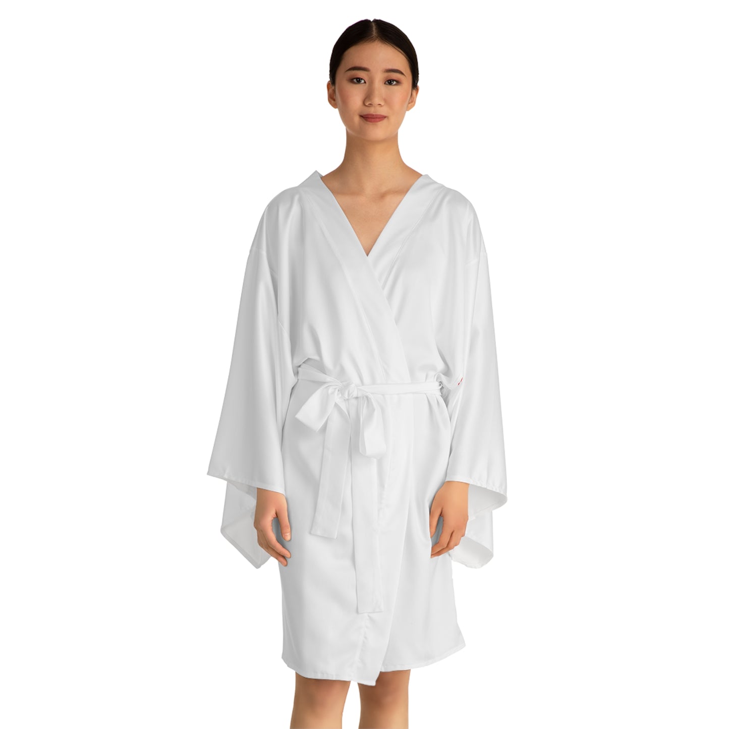 Stylish Long Sleeve Kimono Robe - Love Yourself AOP, Lounge Wear, Relaxation, Gift for Her, Self-Care, Cozy