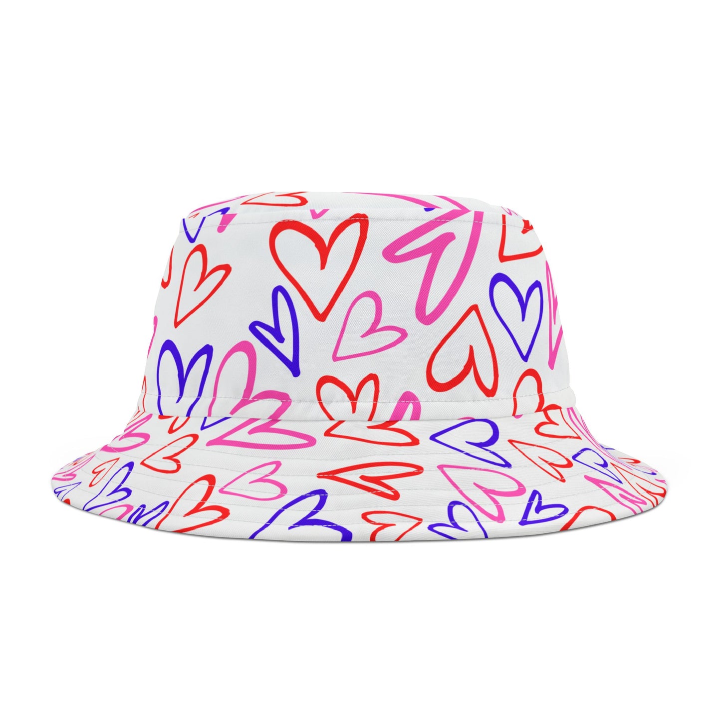 Bucket Hat - Heart Design Fun and Full of Love