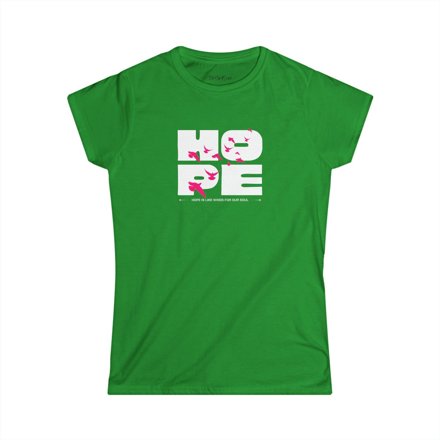Hope-Themed Women's Softstyle Tee, Inspirational Shirt, Gift for Her, Casual Wear, Motivational Fashion