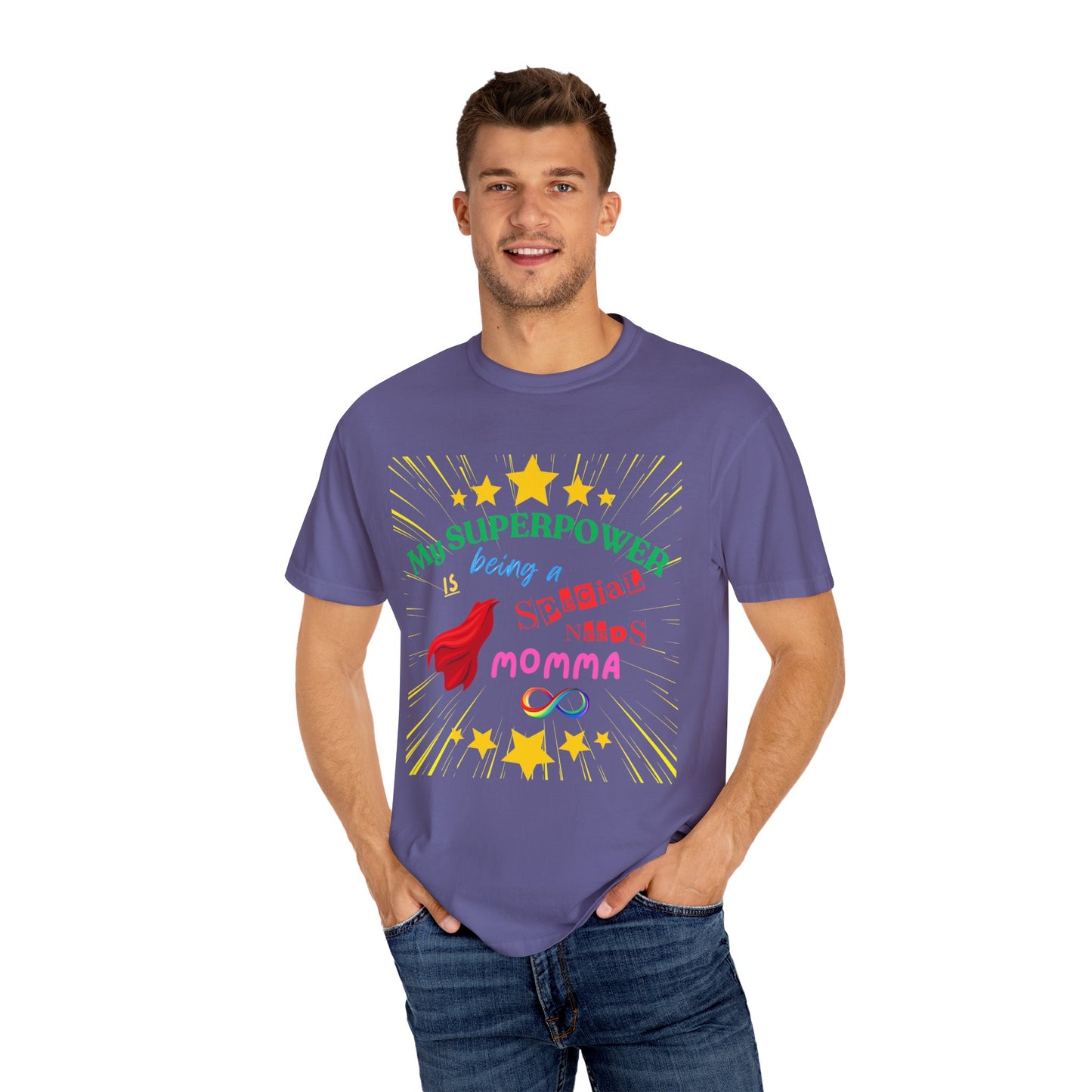 Momma Superpower Unisex T-Shirt - Support Special Needs, Autism, Neurodiversity