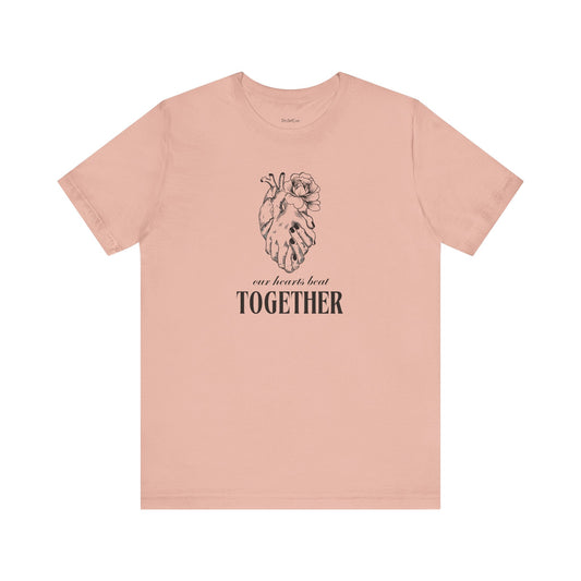 Together Heartbeat Tee, Love T-Shirt, Relationship Gift, Couples Apparel, Unity Design, Matching Outfits