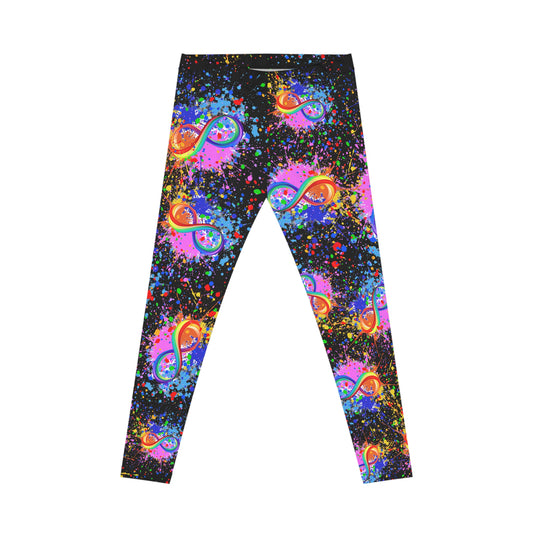 Neurodiversity Leggings, Colorful Workout Tights, Stylish Activewear, Dance Leggings, Festival Outfits