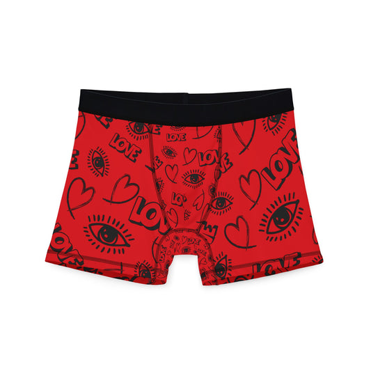 Men's I ❤️ Love Heart Boxers, Fun Underwear for Couples, Valentine's Day Gift, Playful Men's Briefs, Unique Gift for Him