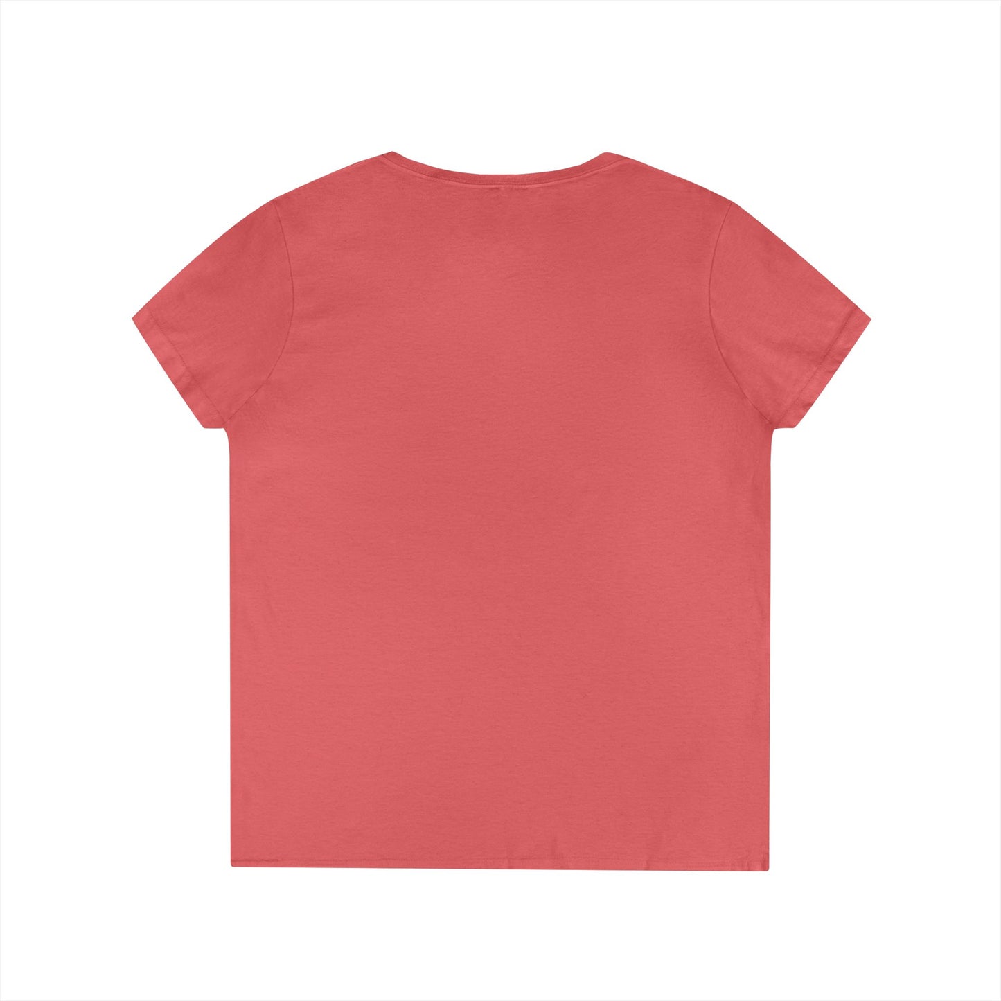 Women's Love Deep V-Neck T-Shirt with Heart Design