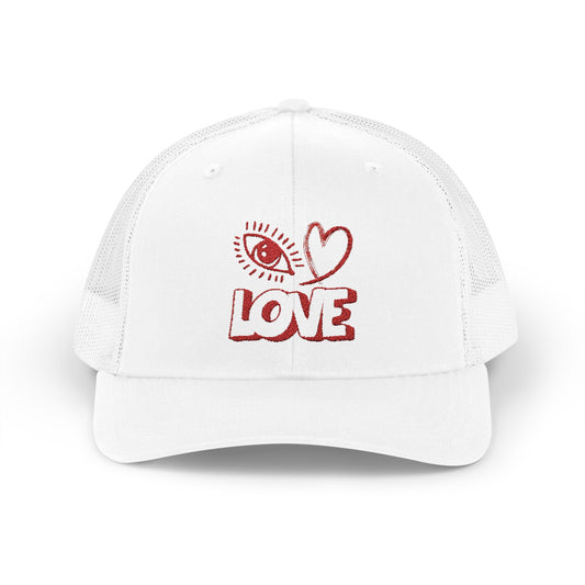 Snapback Trucker Cap - “ I ❤️ Love”