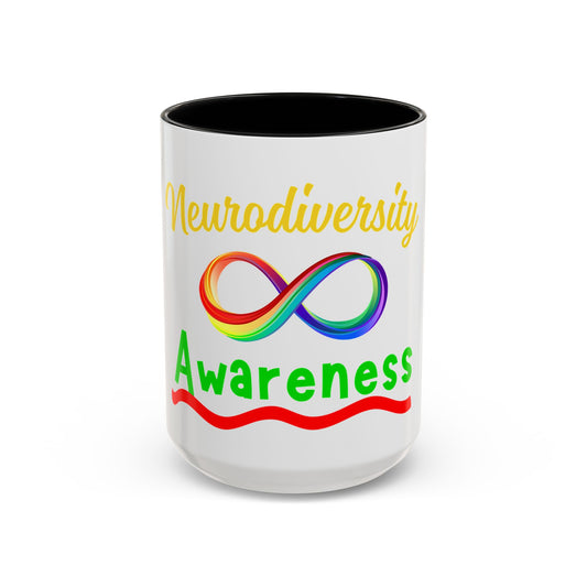 Neurodivergent Awareness Coffee Mug | 11oz & 15oz, Rainbow Design, Support Neurodiversity, Gift for Mental Health Advocates, Unique [...]