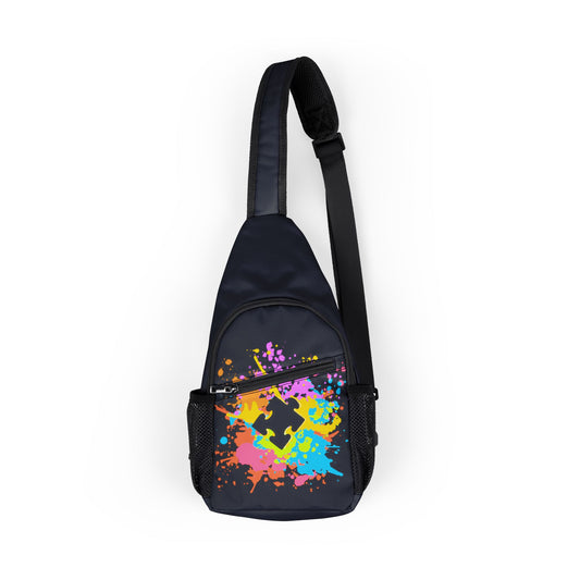 Puzzle Piece Autism Awareness Sling Backpack