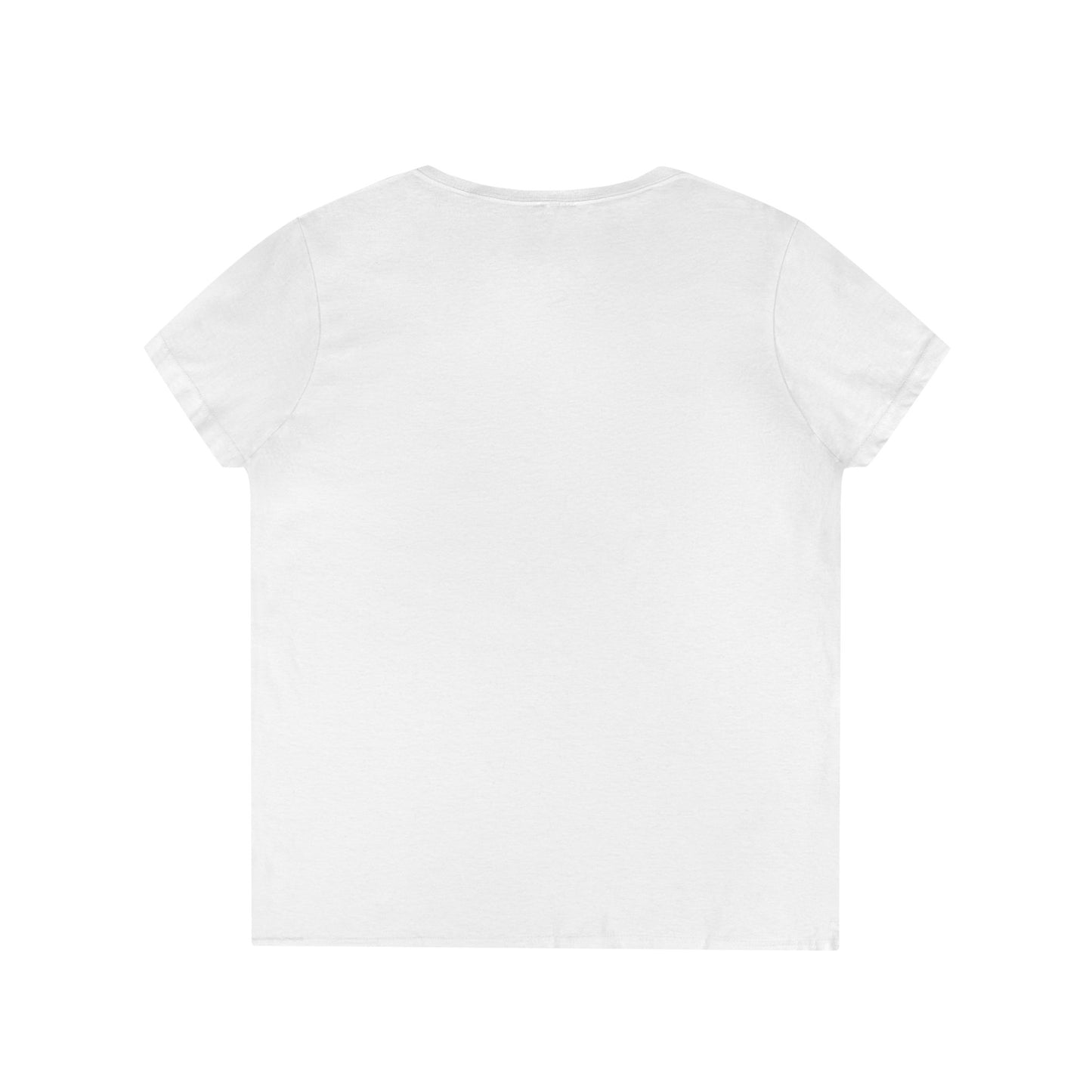 Women's Love Deep V-Neck T-Shirt with Heart Design