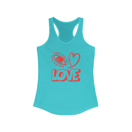 Racerback Tank 'I ❤️ Love' Women's Ideal