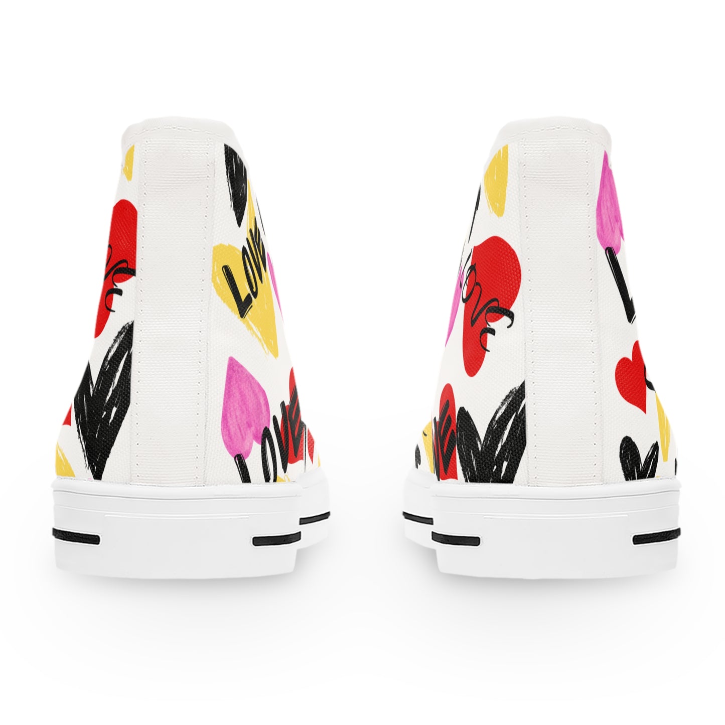Heart Graffiti High Tops