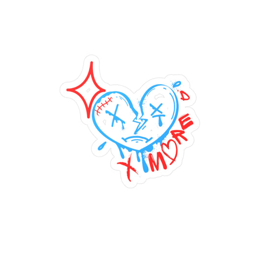 Vinyl Decal Broken Hearted No More, Stickers for Home Decor, Love Quotes, Valentine's Day Gift, Wedding Decor