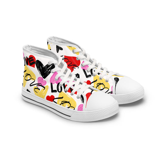 Heart Graffiti High Tops