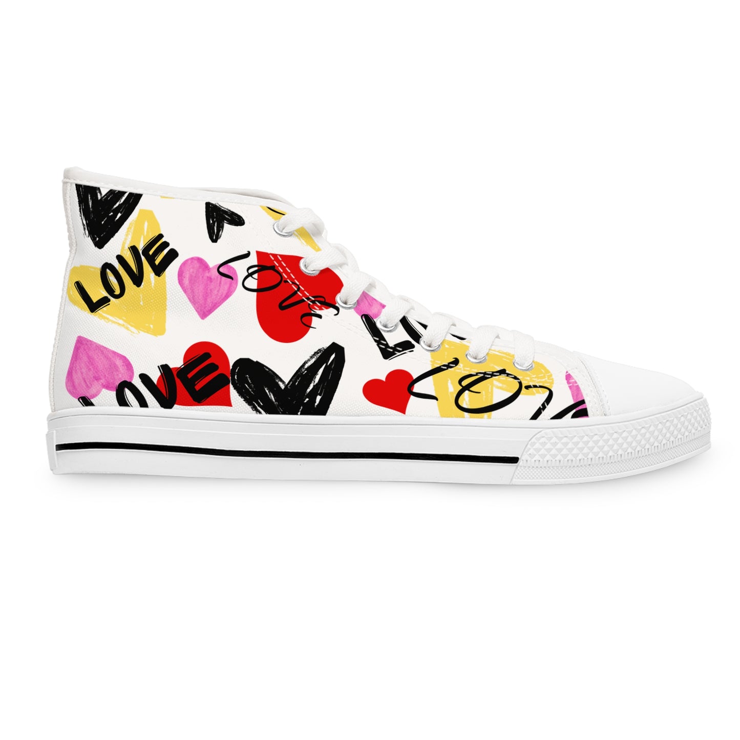 Heart Graffiti High Tops