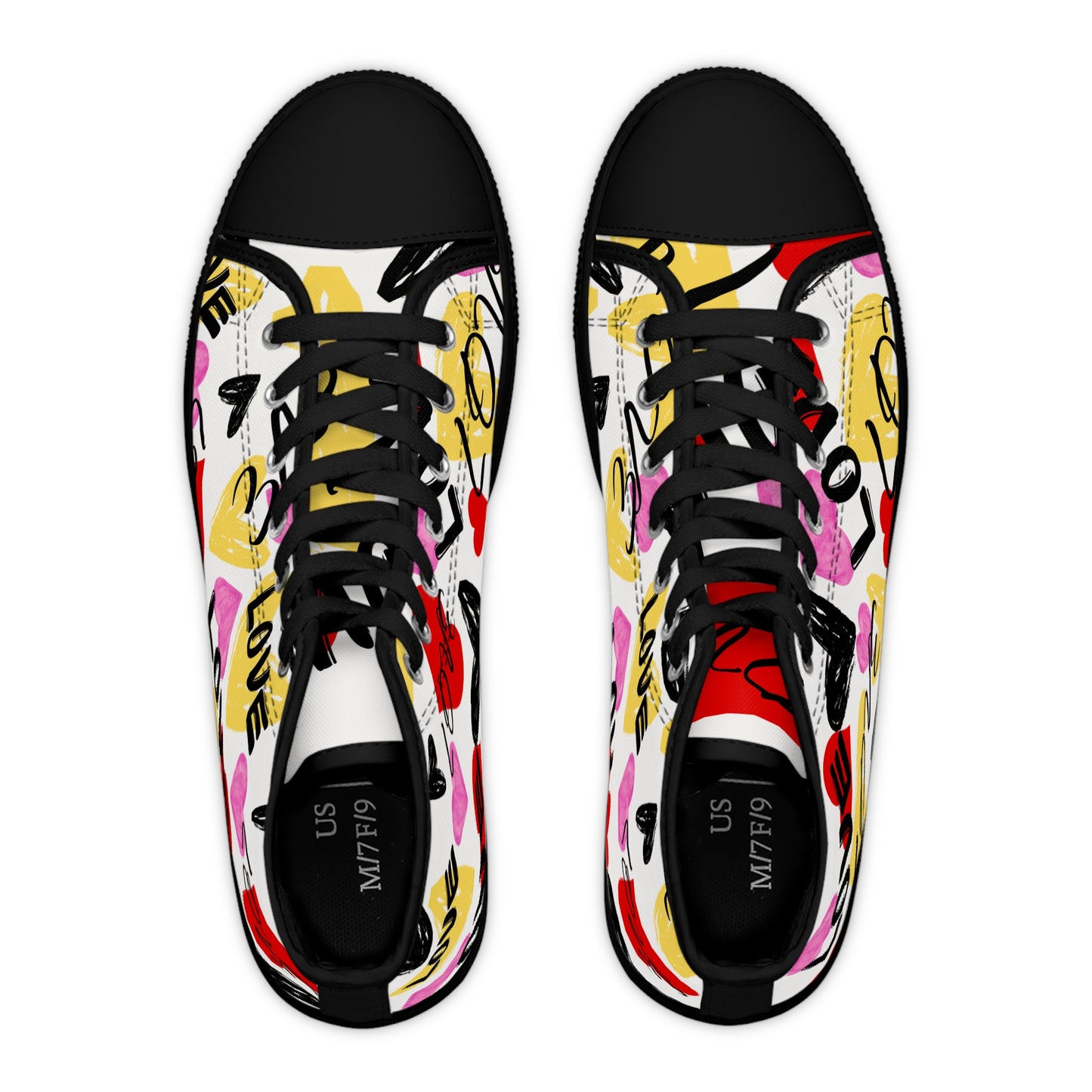 Heart Graffiti High Tops